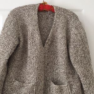 Violetsknitwear Hand knitted 100% wool cardigan